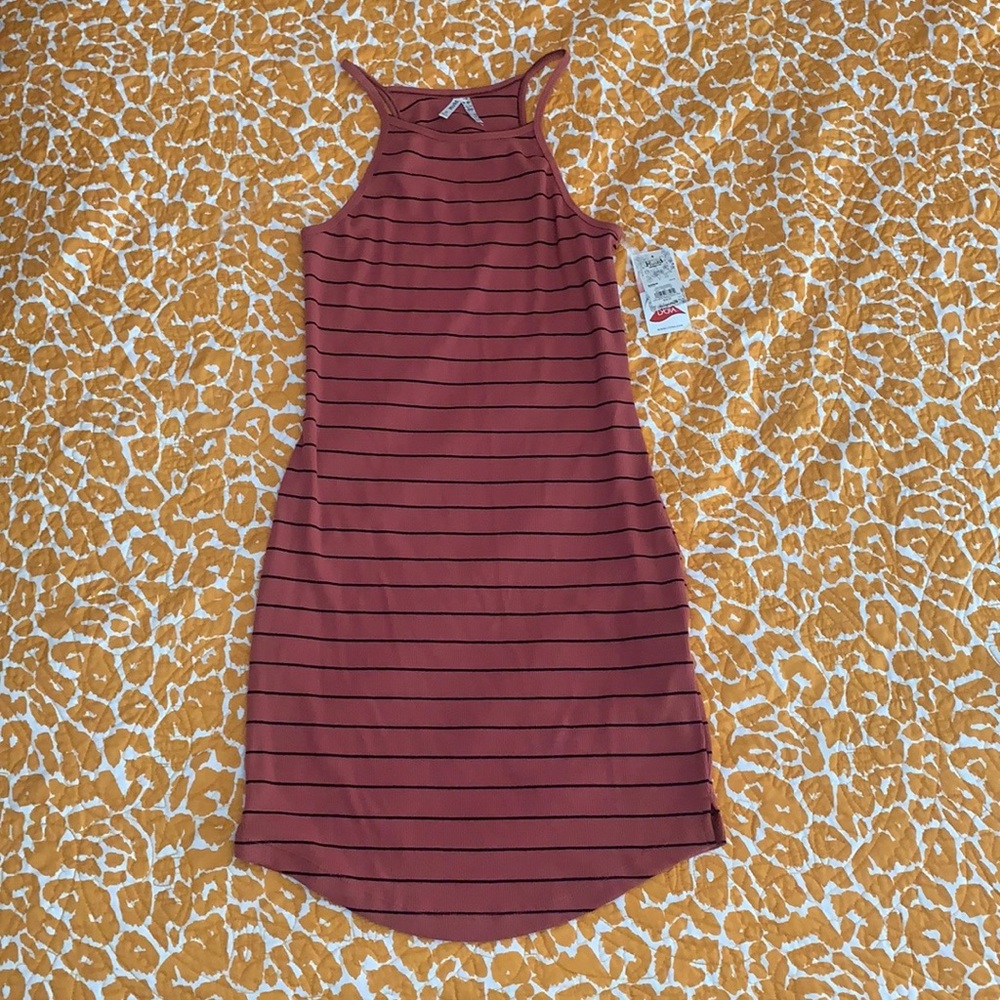 Mudd High Neck Ribbed Bodycon Dress